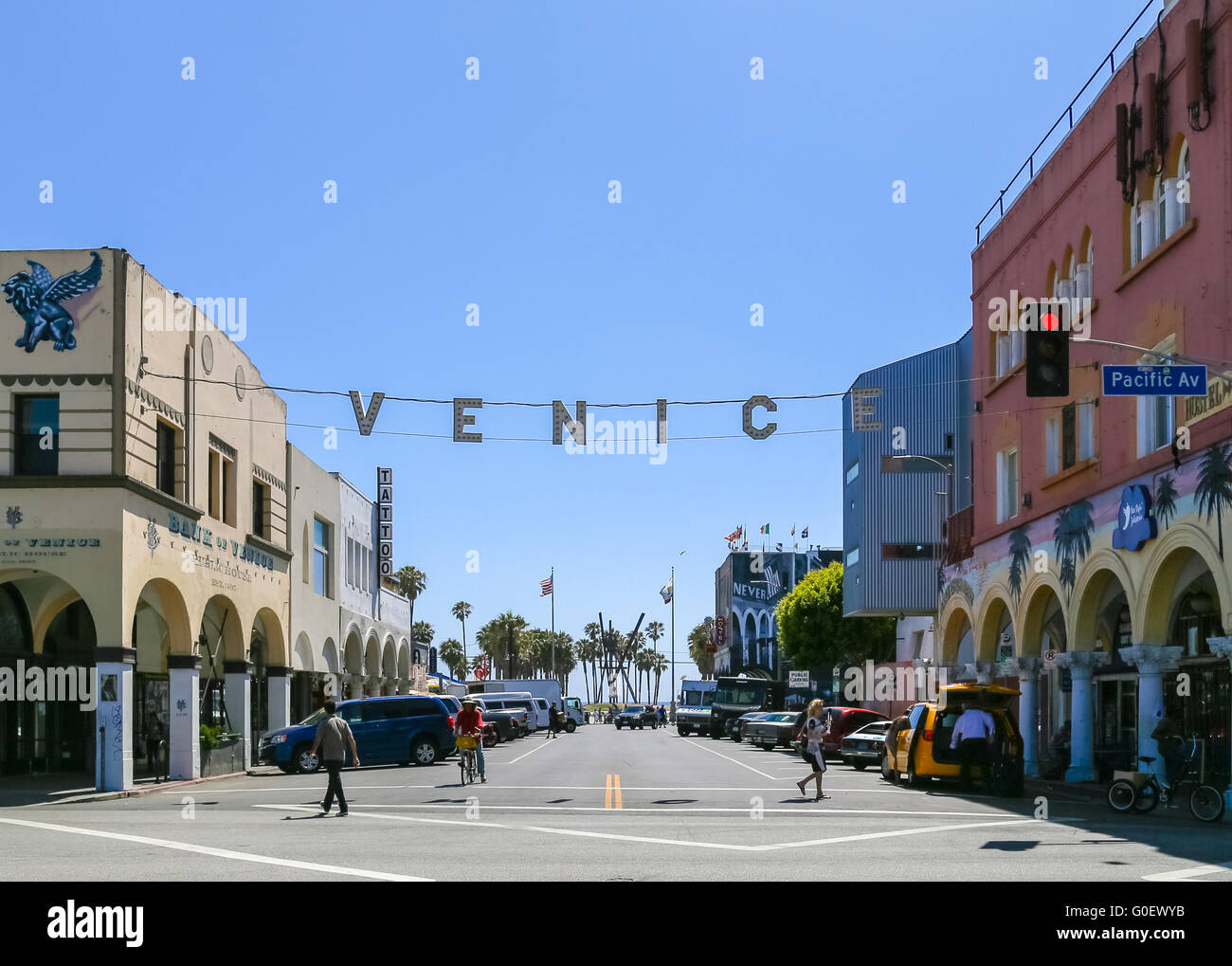Venice Beach Sign Stock Photo Alamy