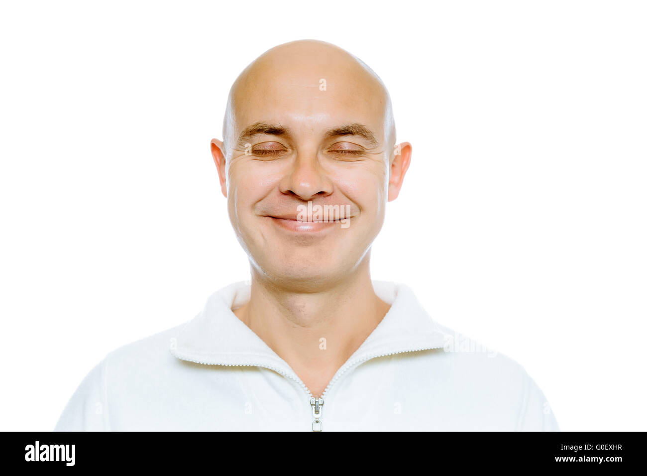 Bald man smiling hi-res stock photography and images - Alamy