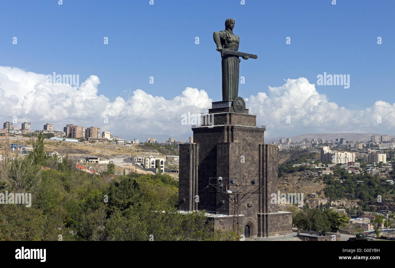 Mother Armenia Statue Stock Photo Alamy