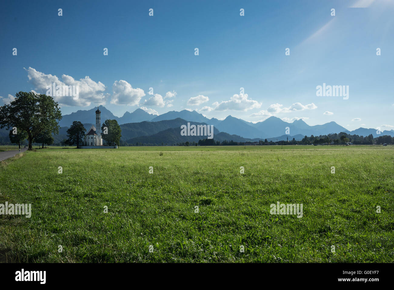 Pilgrimage Church St. Colomann in Bavaria Stock Photo - Alamy