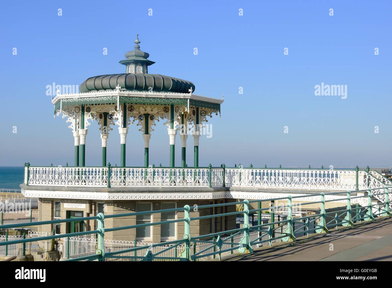 Seaside bandstand Stock Photo