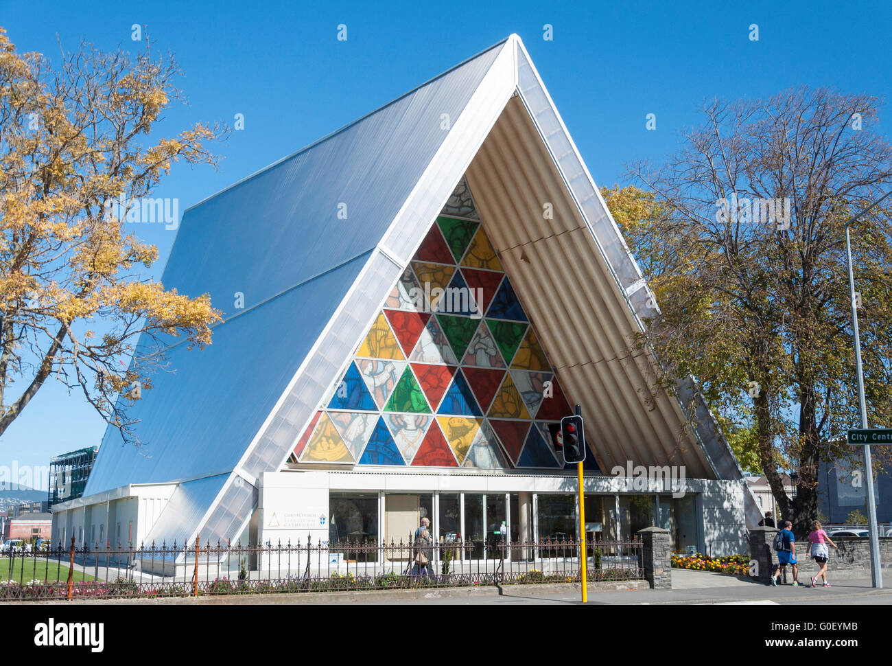 Christchurch Transitional Cathedral, Hereford Street, Christchurch, Canterbury Region, South Island, New Zealand Stock Photo