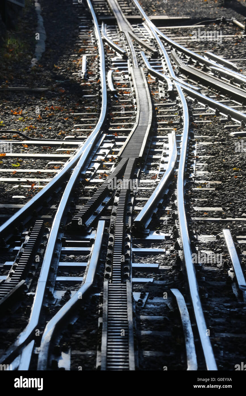 Cog Railway Tracks Stock Photo
