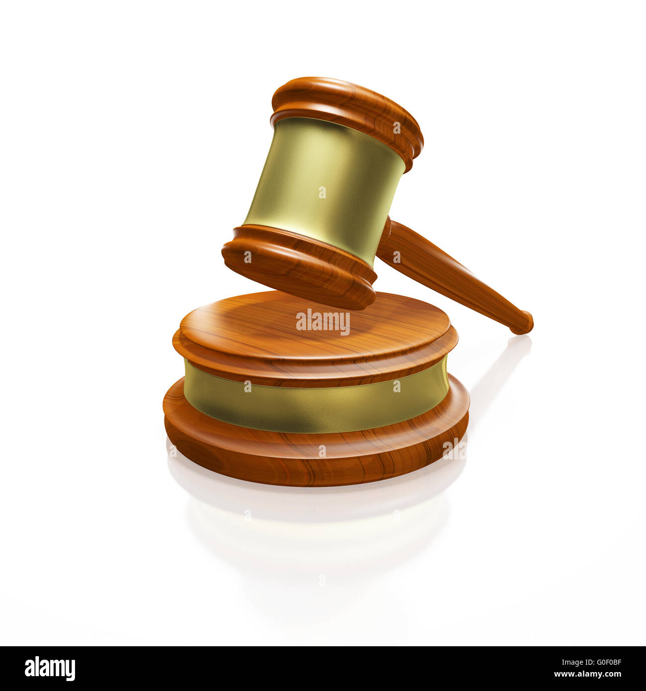 Judge Gavel Mallet Isolated on White Stock Photo Alamy