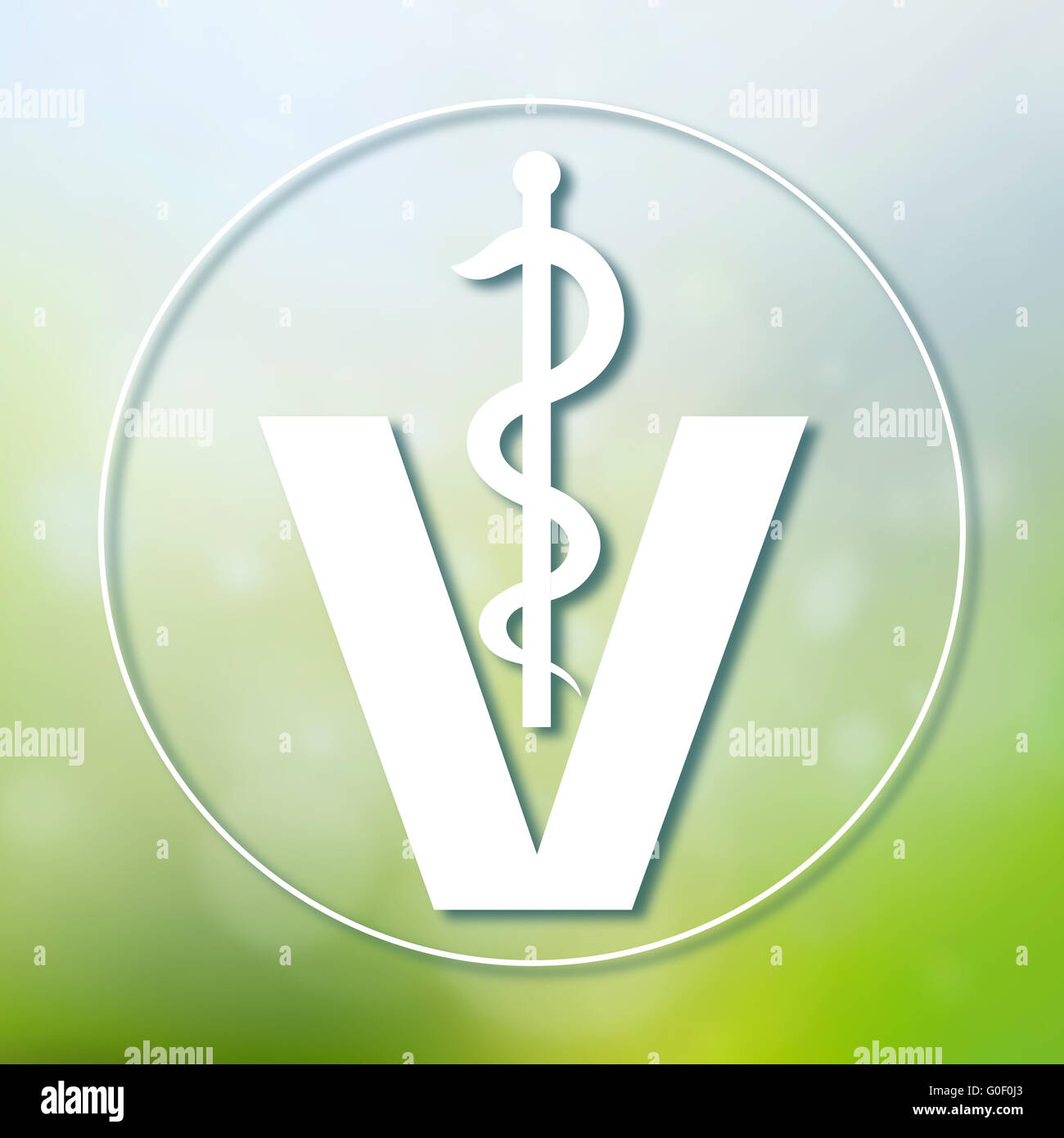 veterinary medical symbol Stock Photo