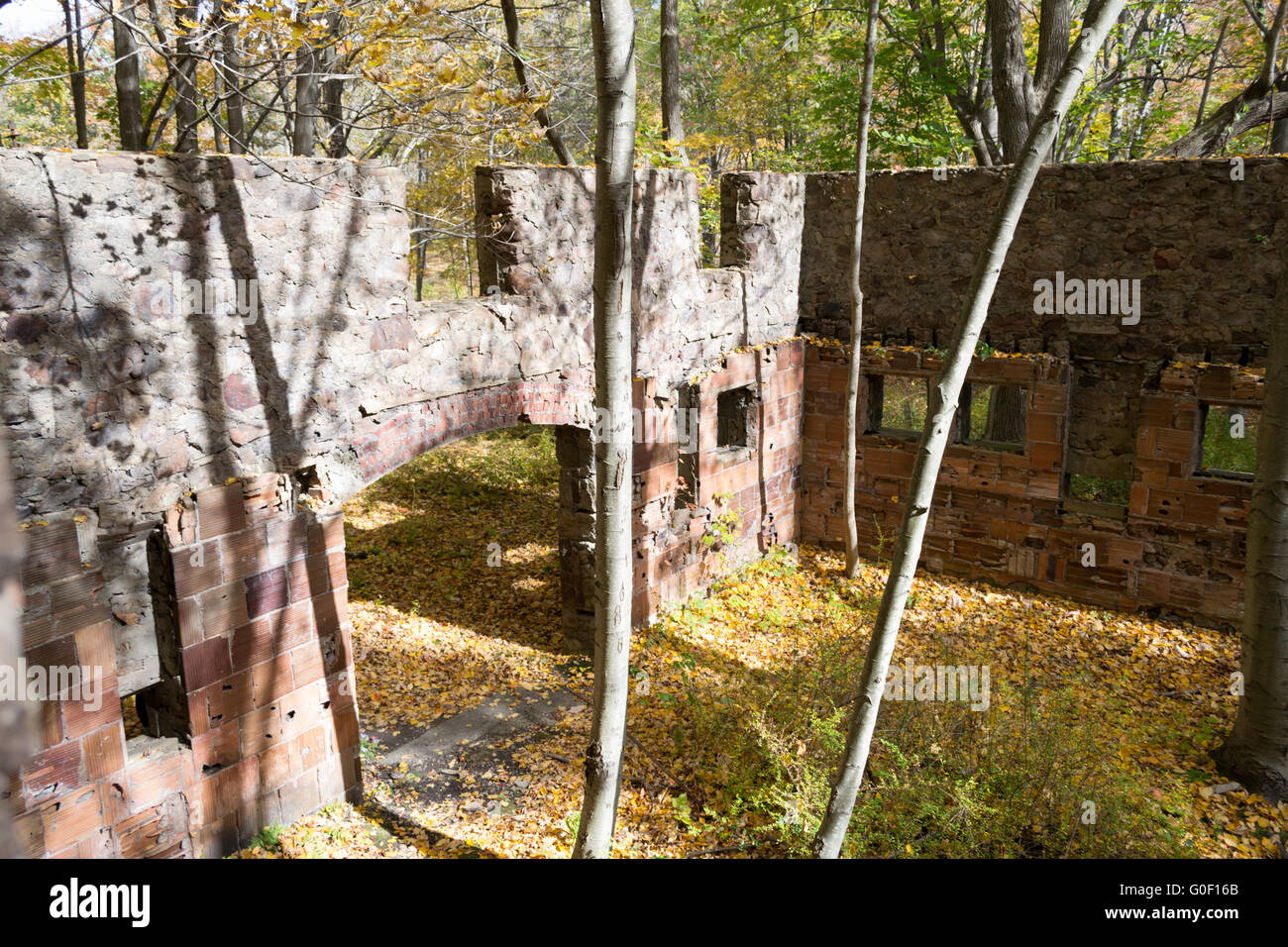 Ruins in the mountain Stock Photo