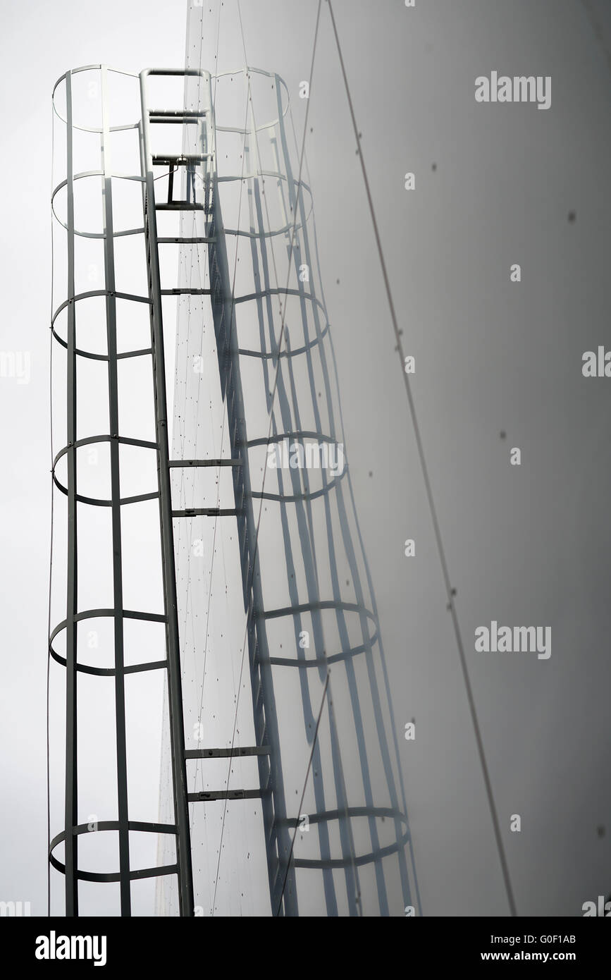 Fire escape on a Facade Stock Photo