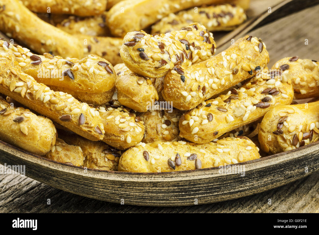 Biscuits with caraway seeds on old table Stock Photo Alamy