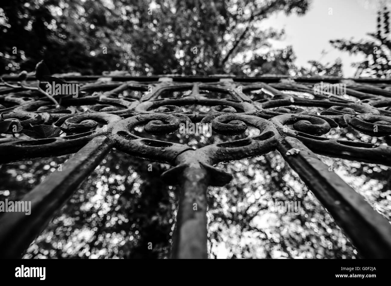 Elegant wrought iron gate hires stock photography and images Alamy