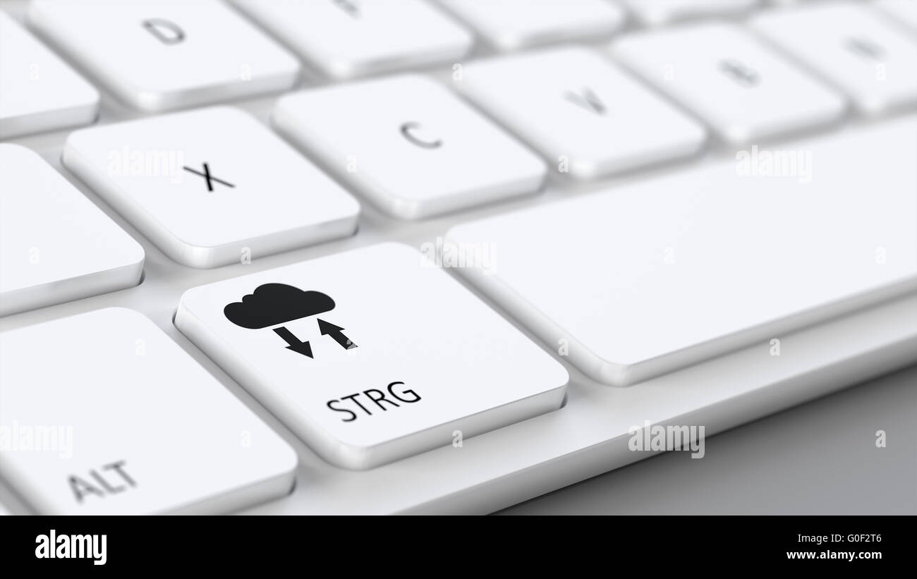 keyboard data cloud sign Stock Photo Alamy