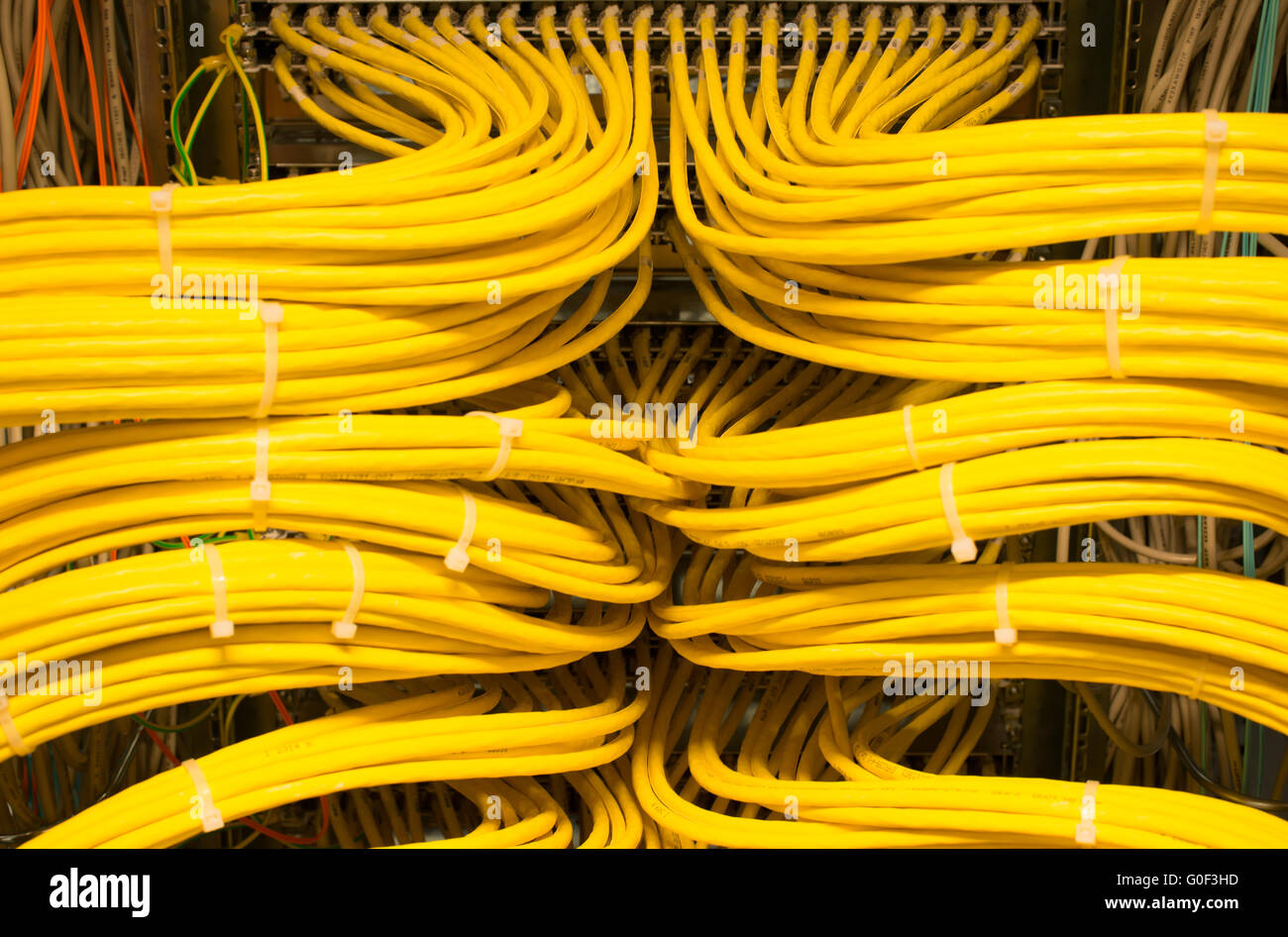 Network LAN patch panel Stock Photo - Alamy