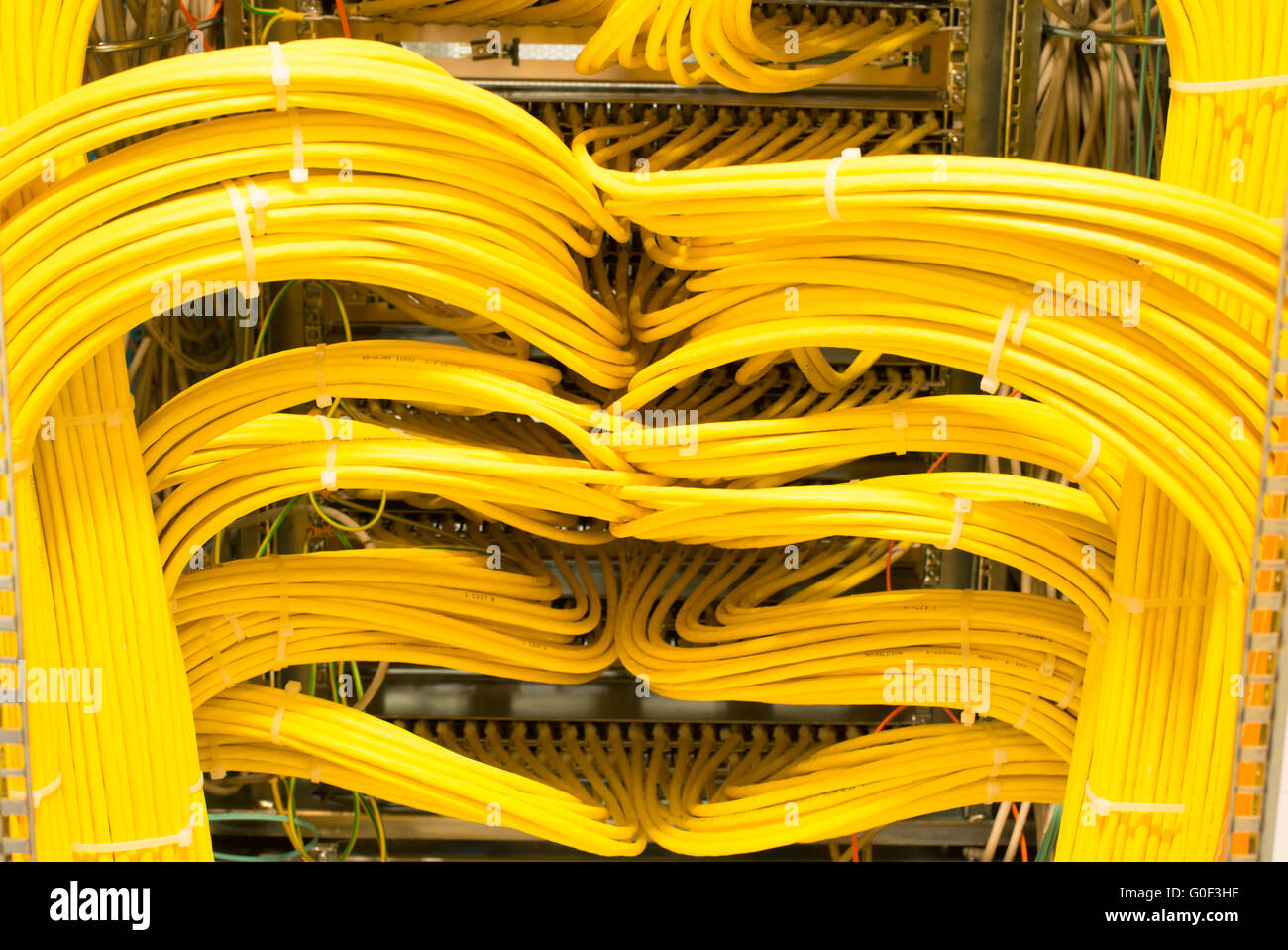 Network LAN patch panel Stock Photo - Alamy