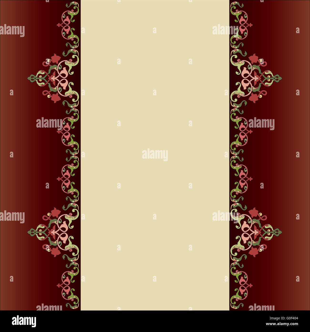 Invitation card with islamic decor Stock Photo - Alamy