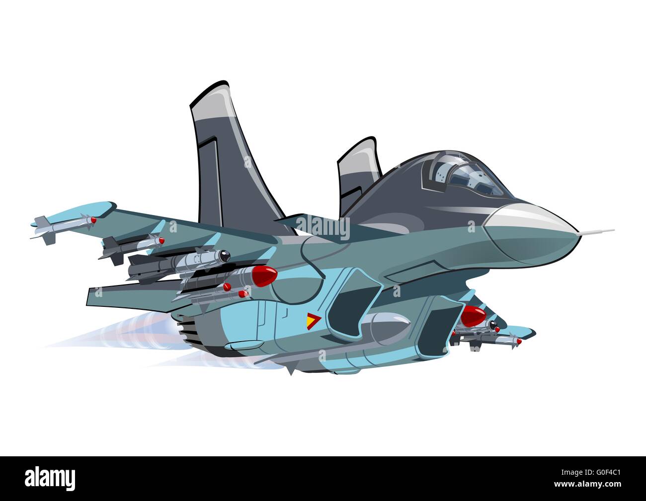 Cartoon Military Airplane Stock Photo - Alamy