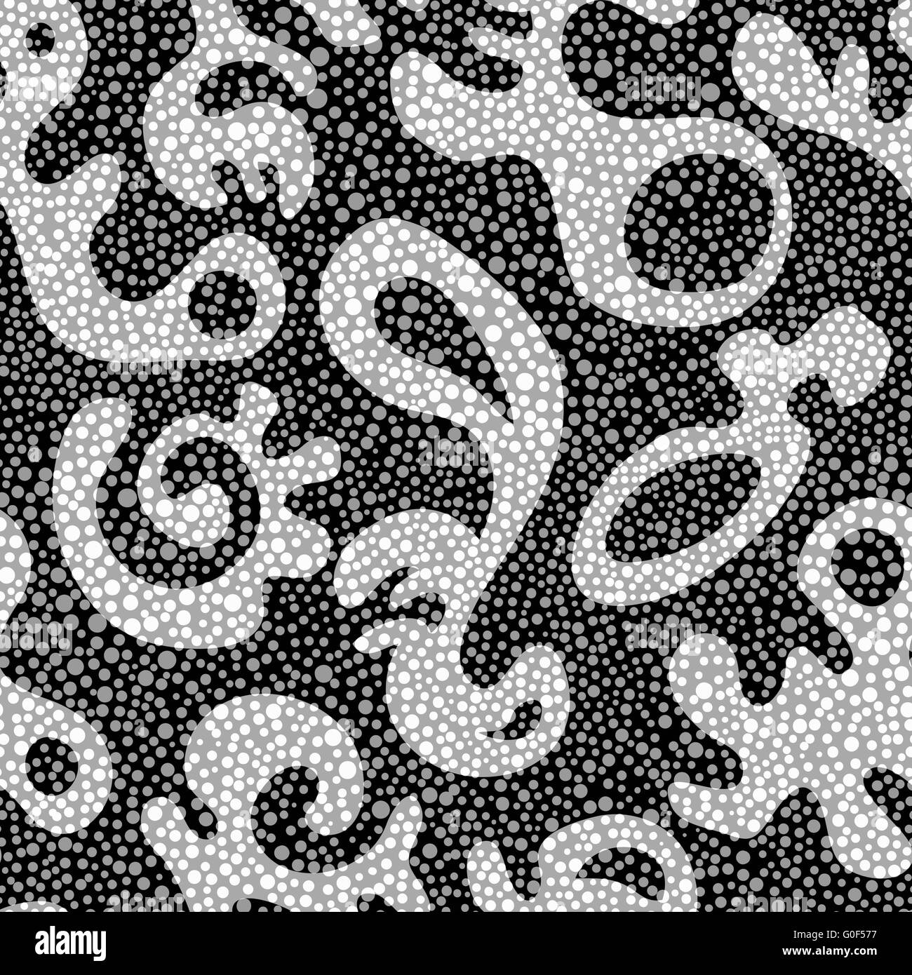 seamless pattern with forms Stock Photo