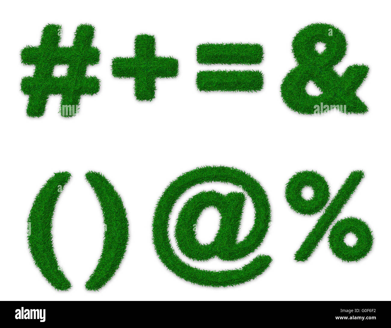 Illustration of math symbols made of grass Stock Photo Alamy