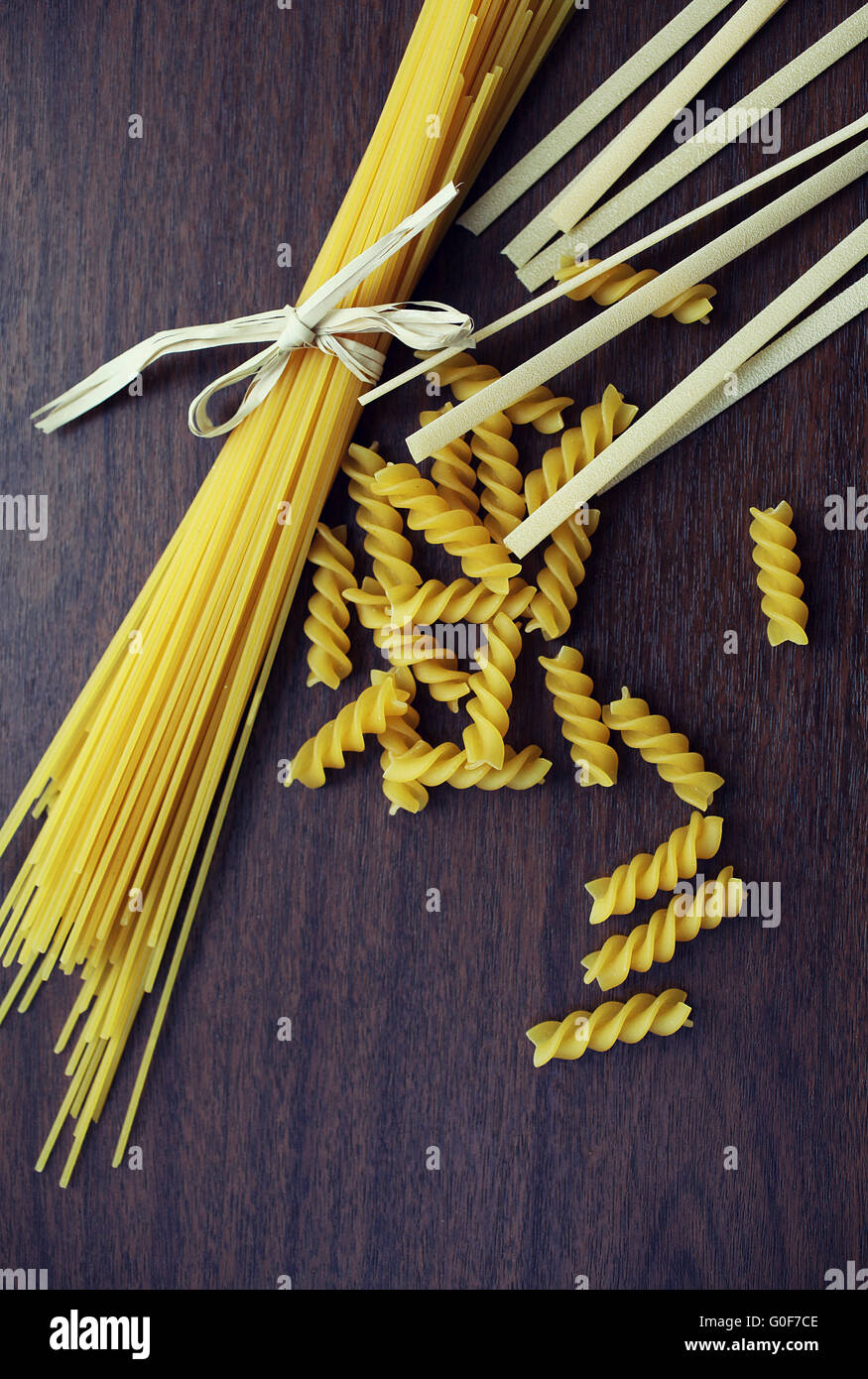 Spaghetti variations Stock Photo