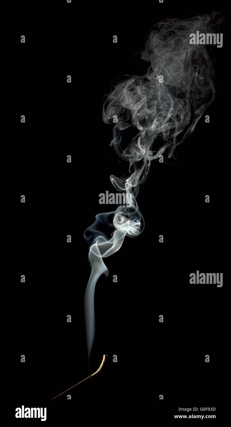 Abstract Smoke isolated on a black background Stock Photo - Alamy
