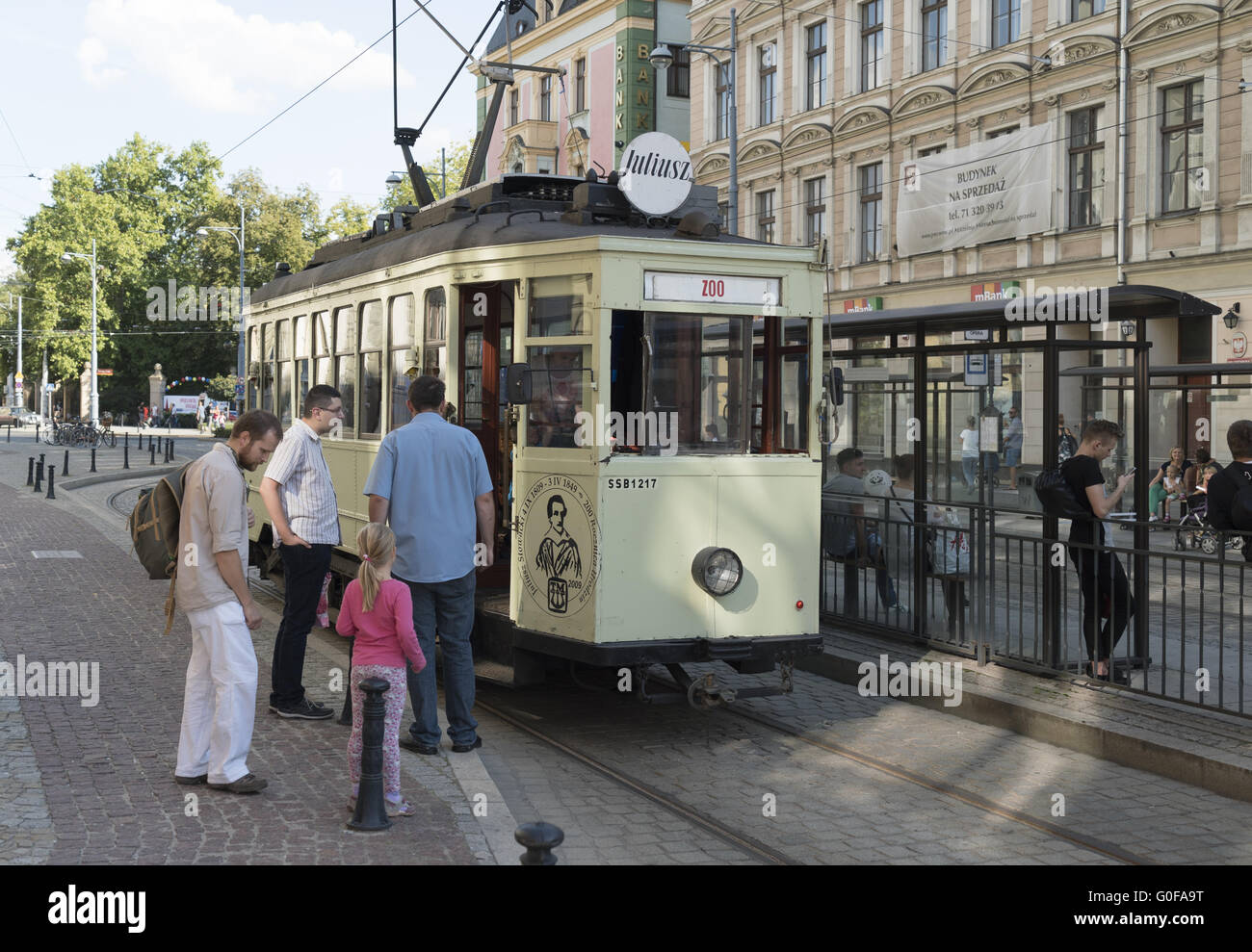 historic tramway Stock Photo