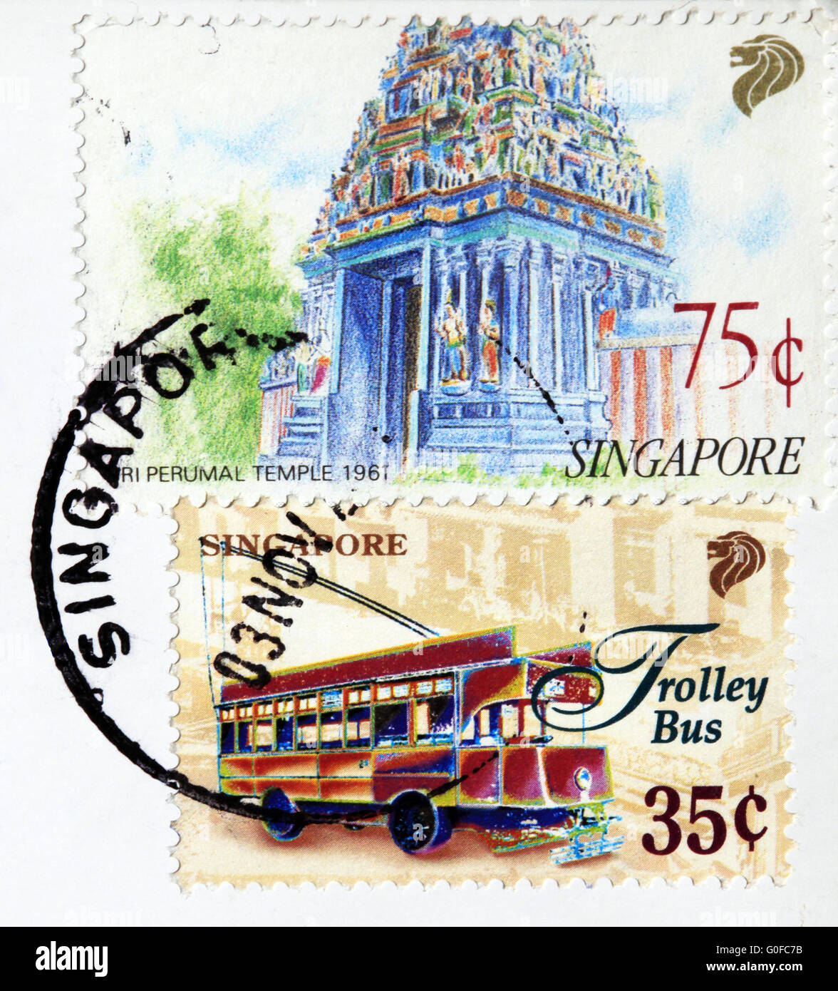 Singapore postage stamp hires stock photography and images Alamy