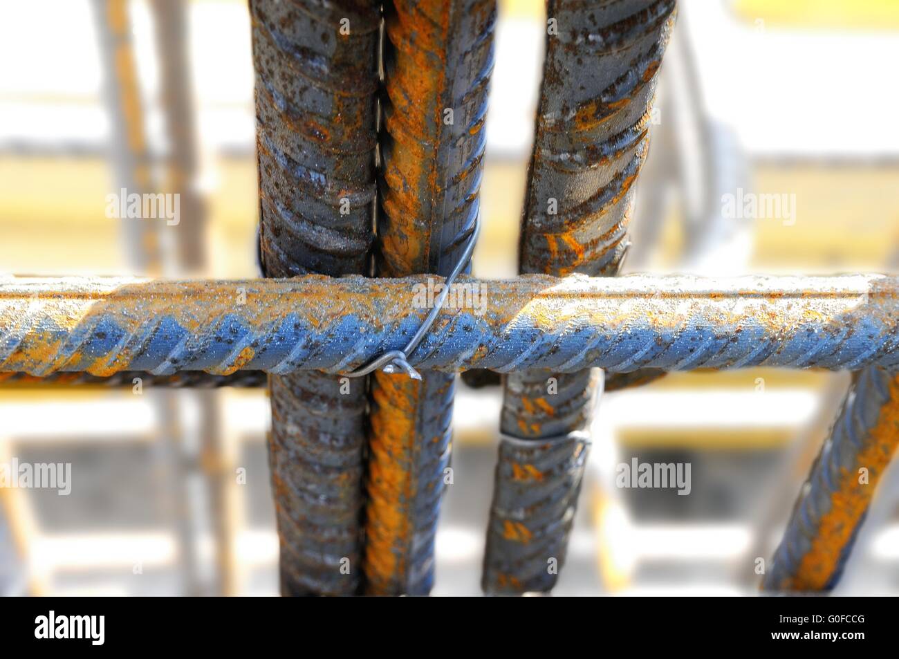 construction steel wired Stock Photo