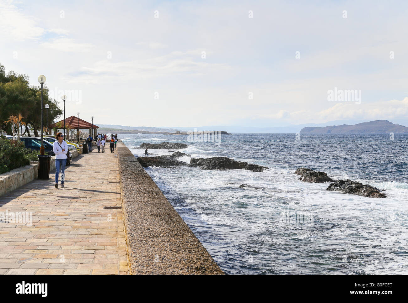 Walk on the Waterside Stock Photo