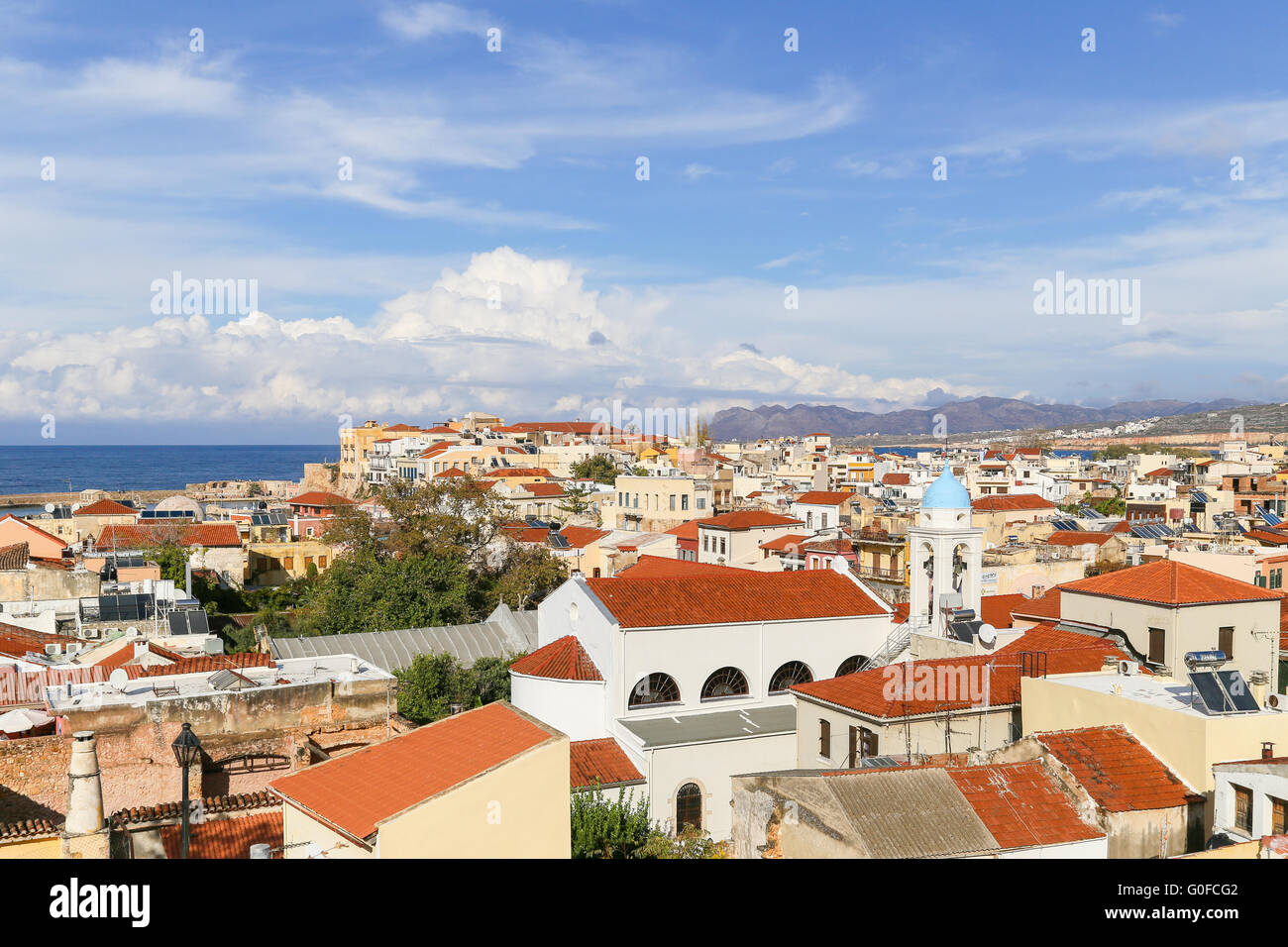 View over Chania Stock Photo