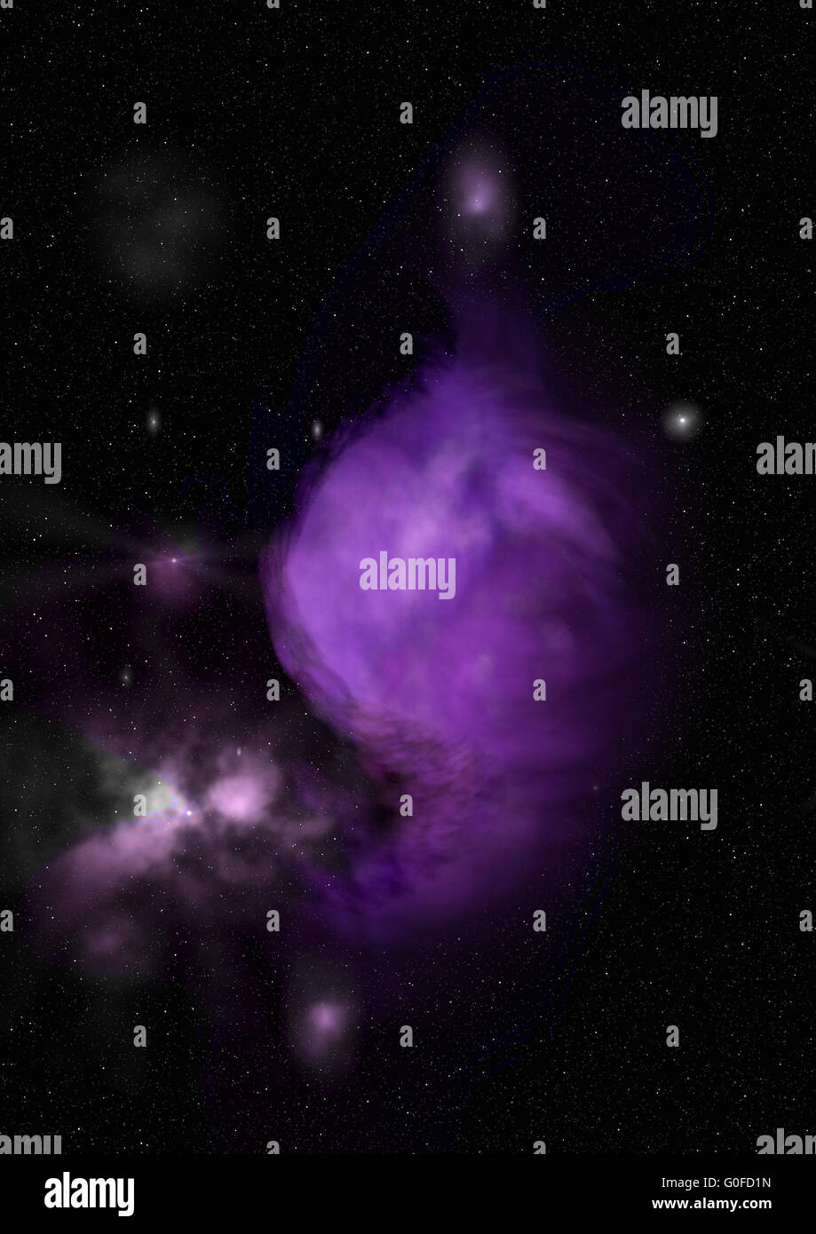Star field in space and a nebulae Stock Photo - Alamy