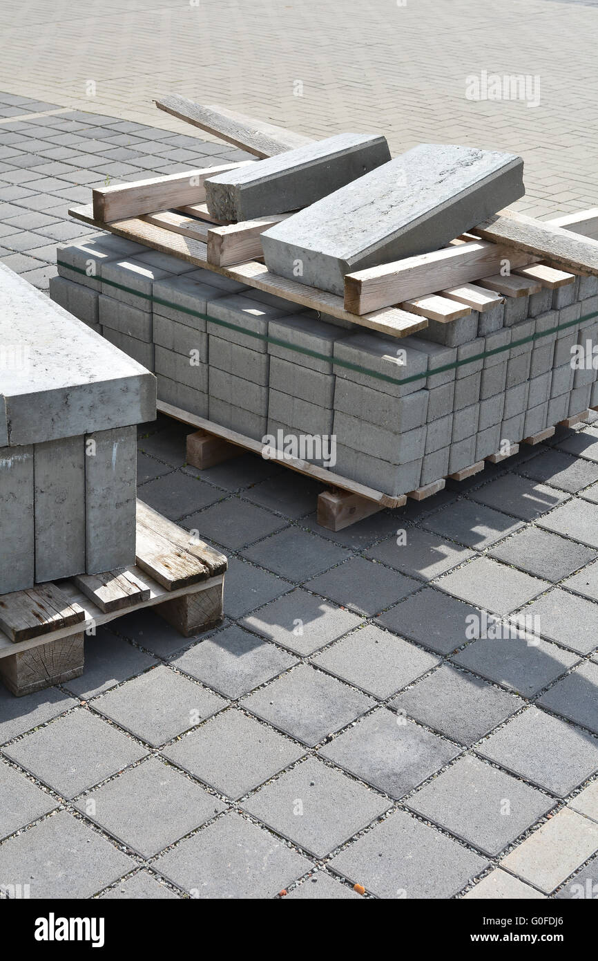 construction Site in the center of Magdeburg Stock Photo
