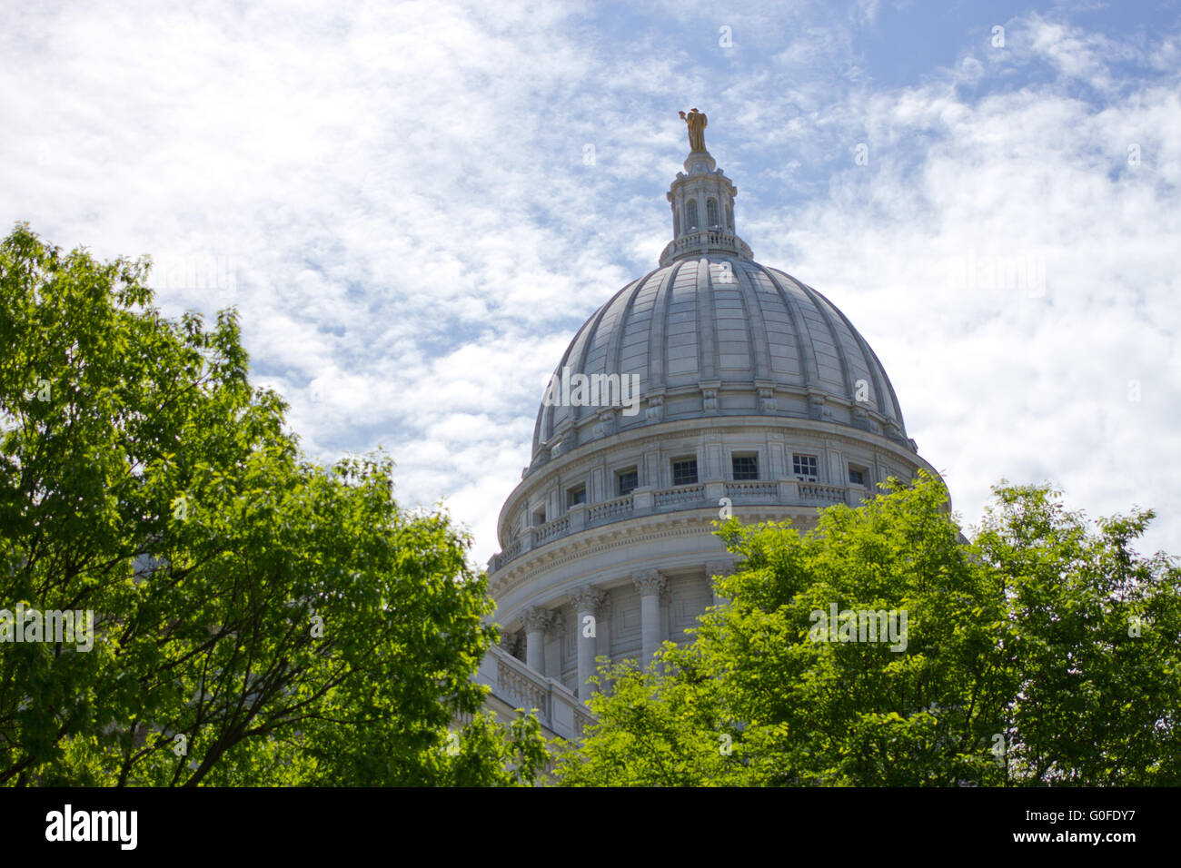 Wisconsin Capitol dome Stock Photo Alamy