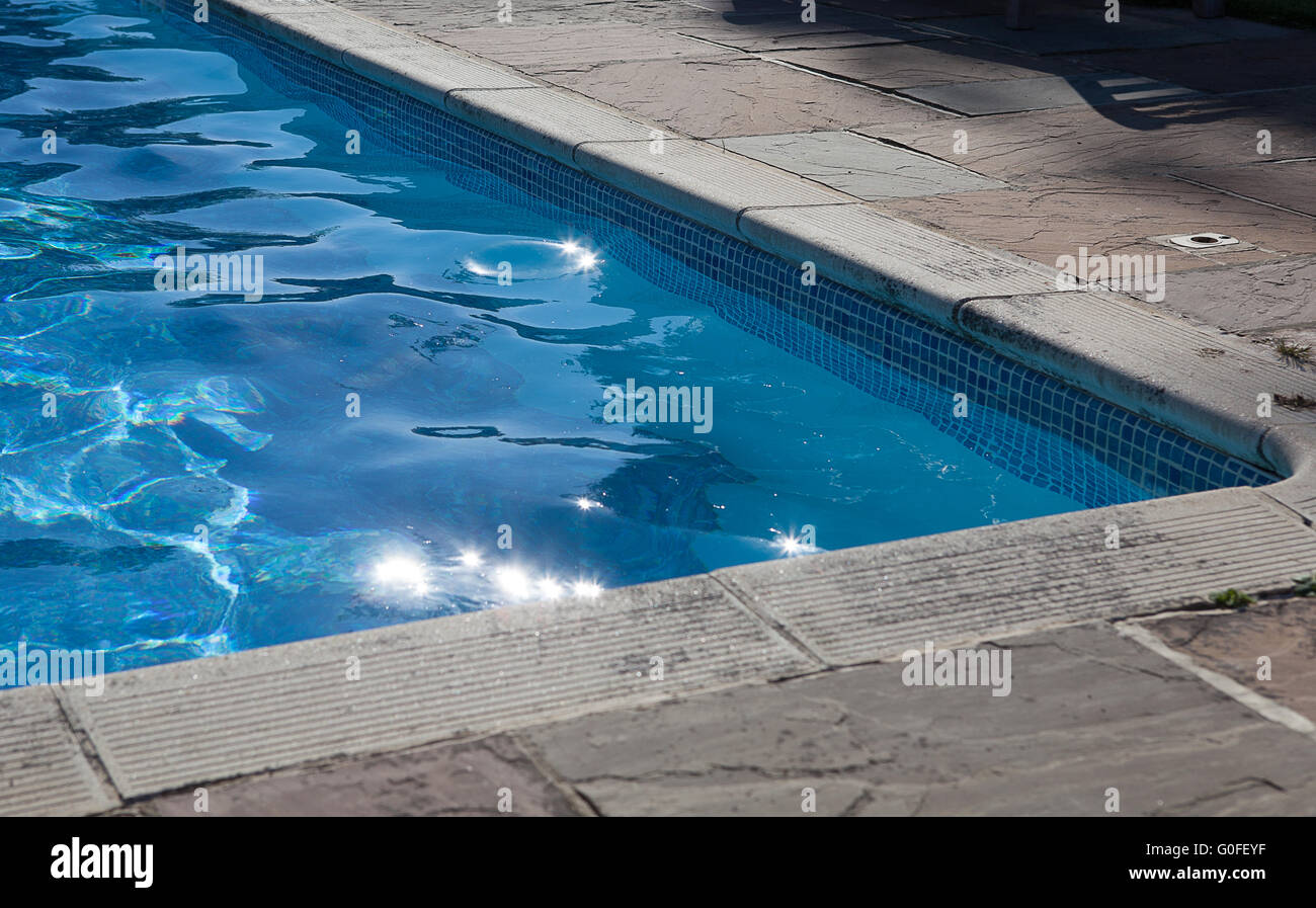 Blue pool corner hi-res stock photography and images - Alamy