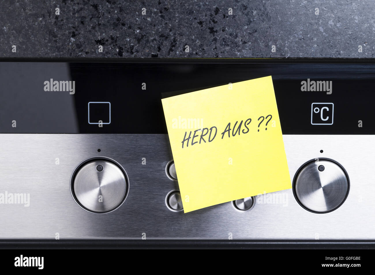 Turn off stove Stock Photo Alamy