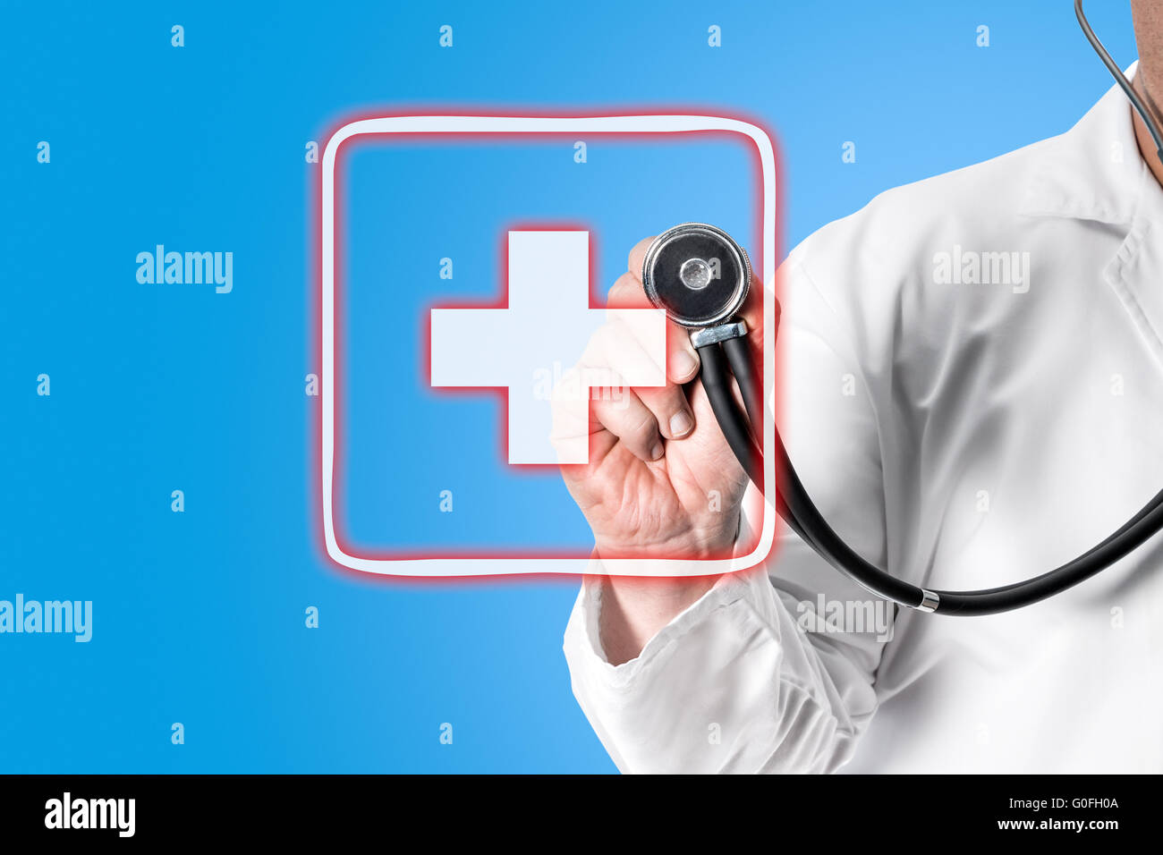 Positive thumb up stethoscope hi-res stock photography and images - Alamy