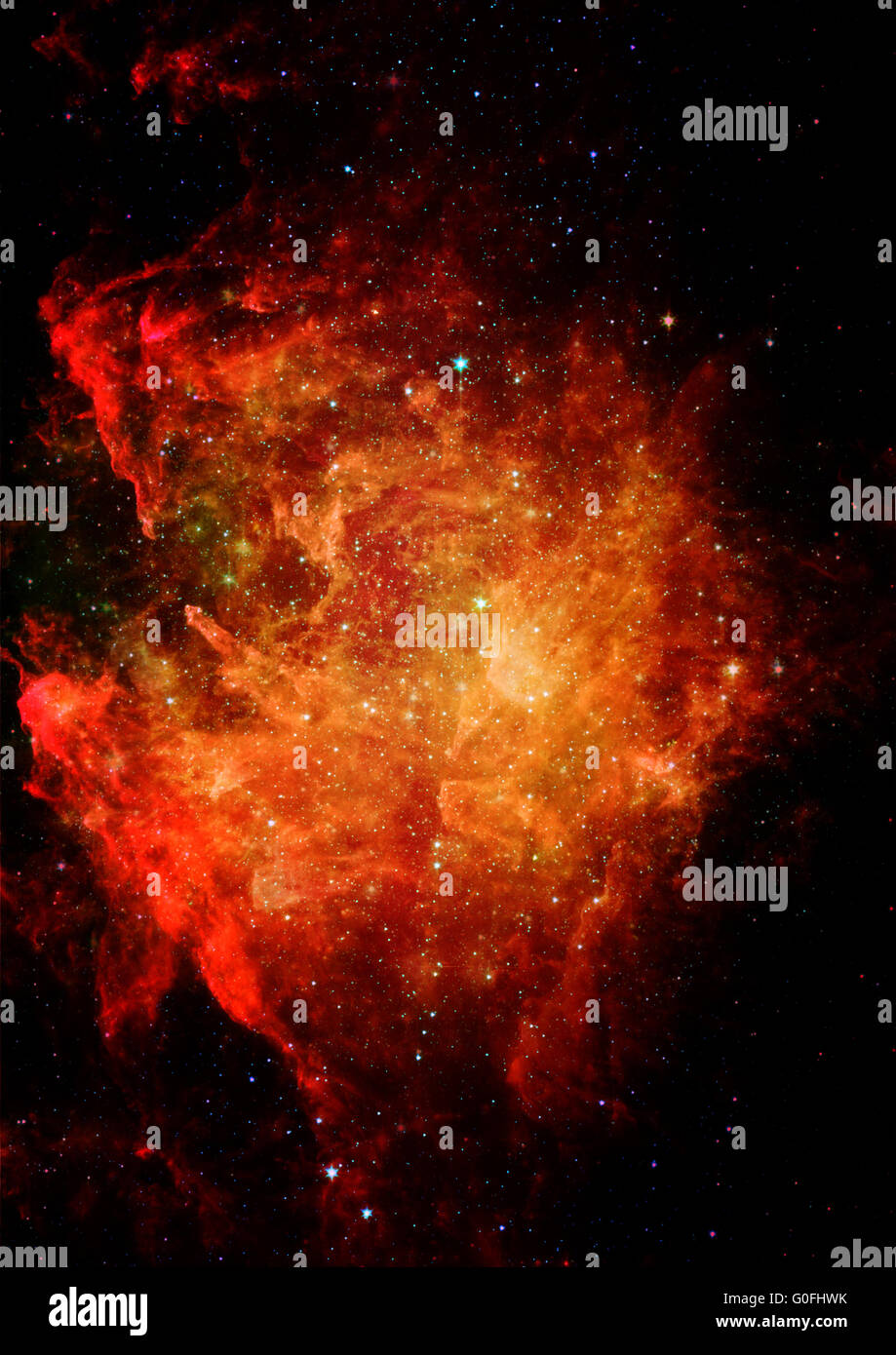 Star field in space and a nebulae Stock Photo - Alamy