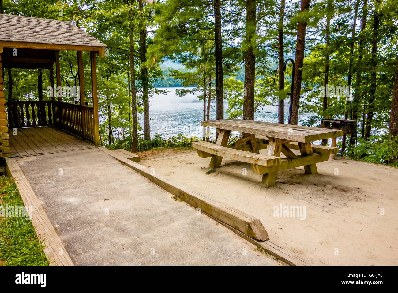 Log Cabin Surrounded By The Forest At Lake Santeetlah North