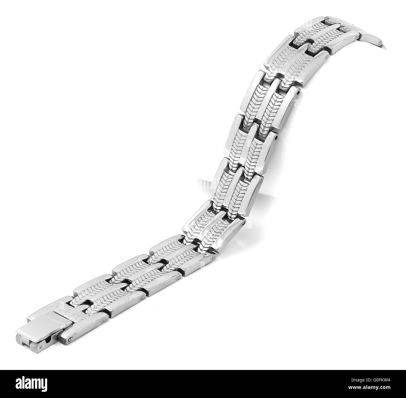 Stainless steel bracelet Stock Photo Alamy