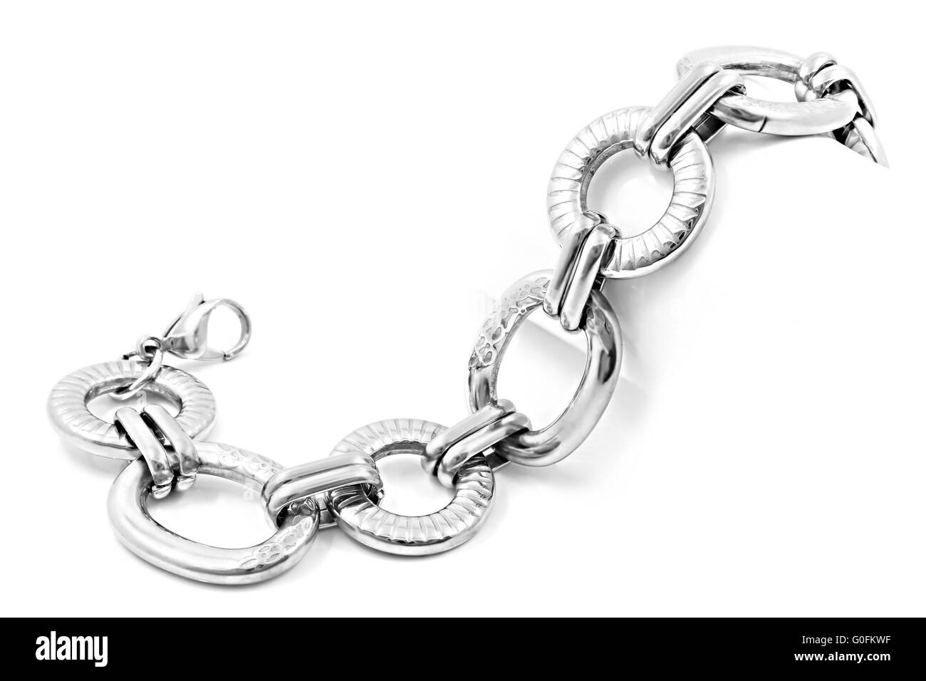 Stainless steel bracelet Stock Photo Alamy