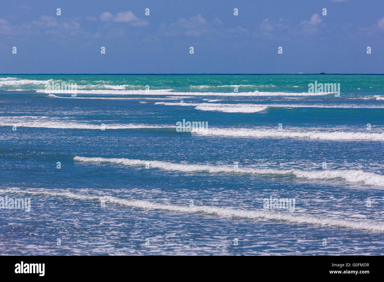 CORCOVADO NATIONAL PARK, COSTA RICA - Waves, Pacific Ocean, Osa Peninsula. Stock Photo