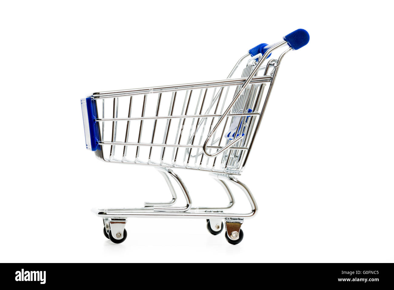 Empty shopping cart isolated Stock Photo Alamy