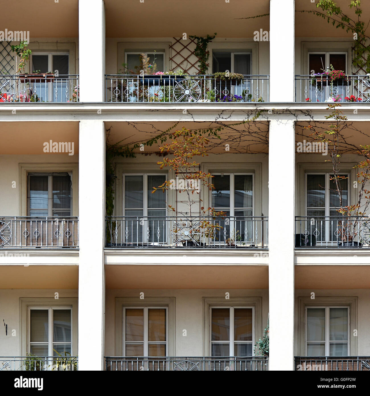 facade of a residential building Stock Photo - Alamy