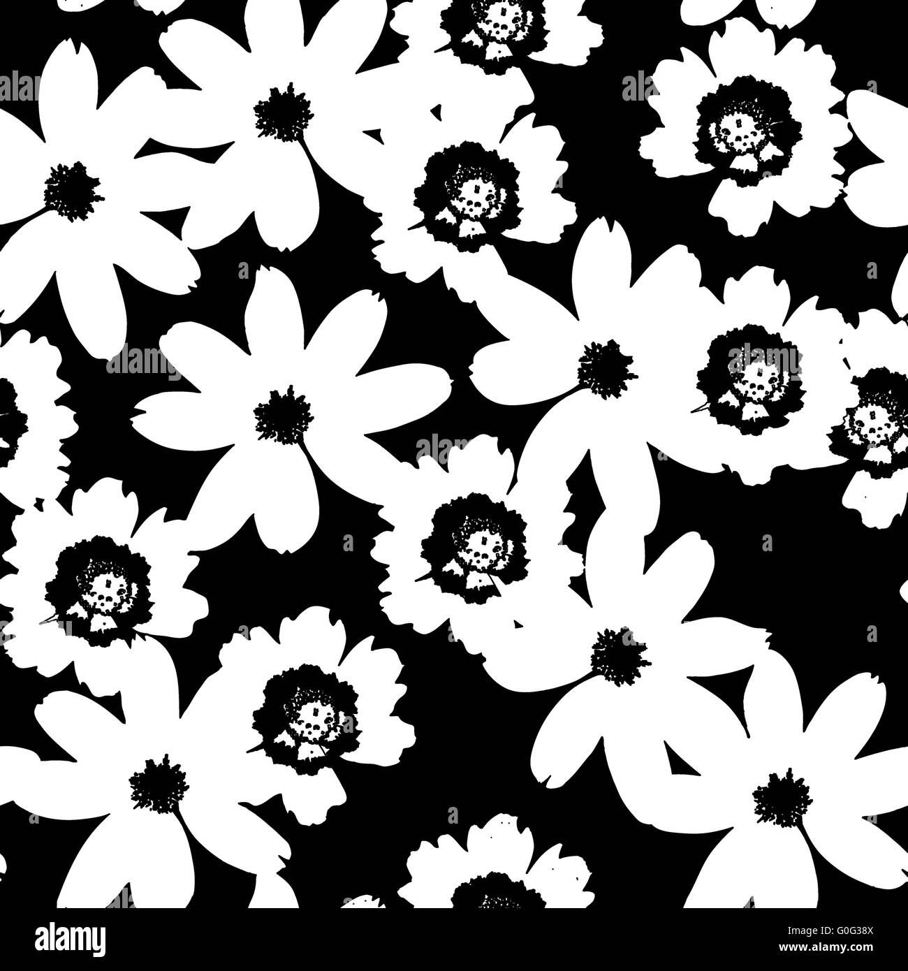 black and white flowers Stock Photo Alamy