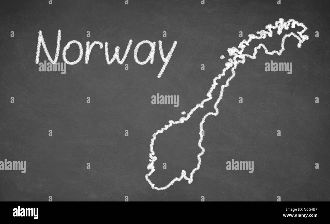 Map norway Black and White Stock Photos & Images - Alamy