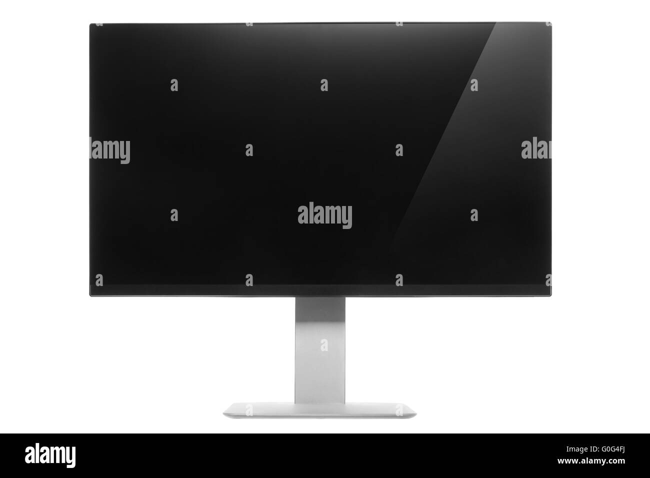 Computer Monitor with glossy screen and reflection Stock Photo Alamy