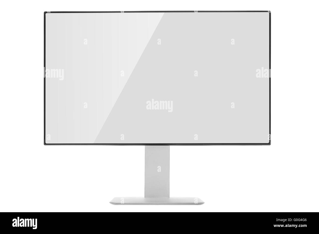 Computer Monitor with glossy screen and reflection Stock Photo Alamy