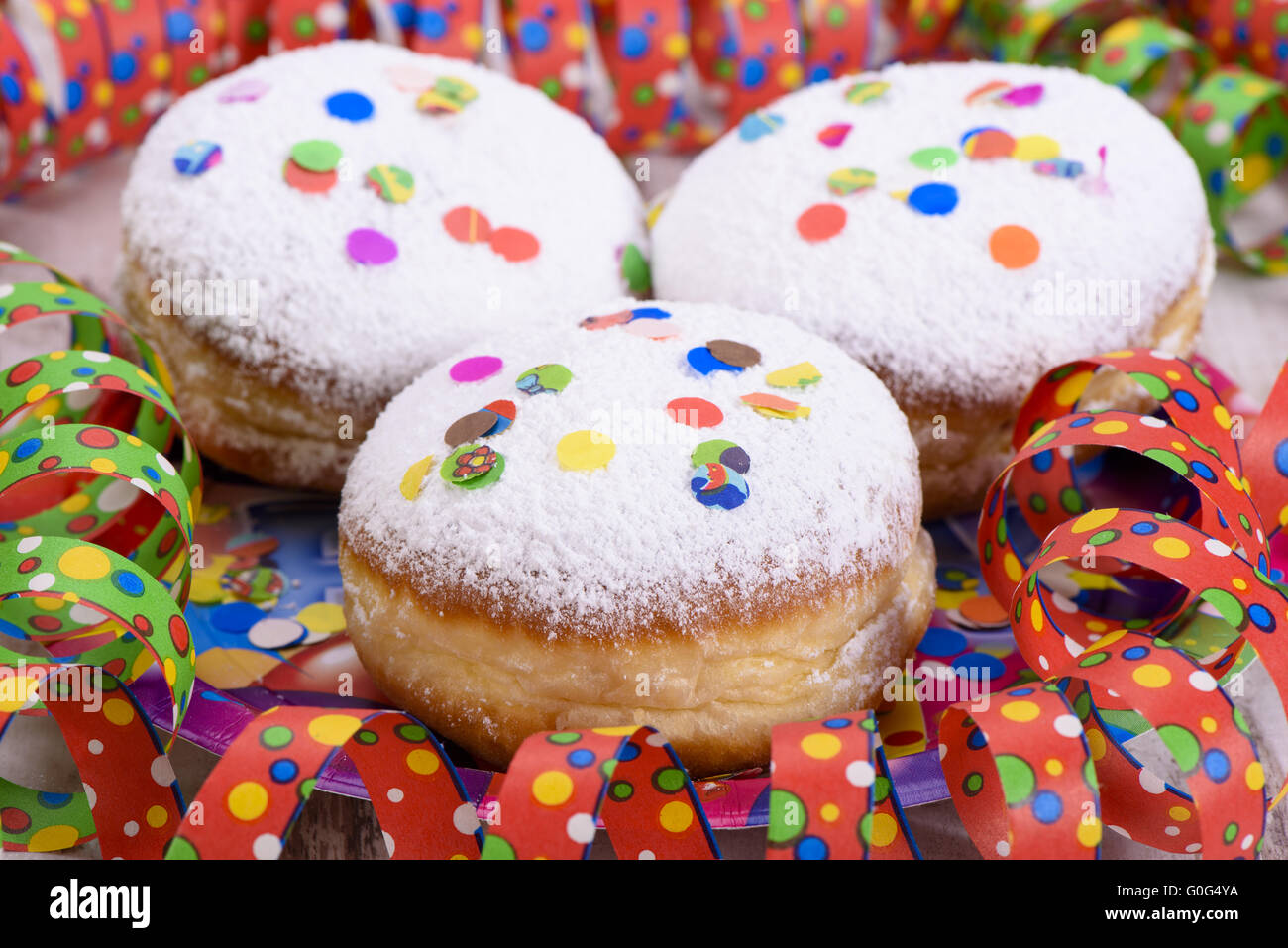 sweet pastries at carnival in germany Stock Photo