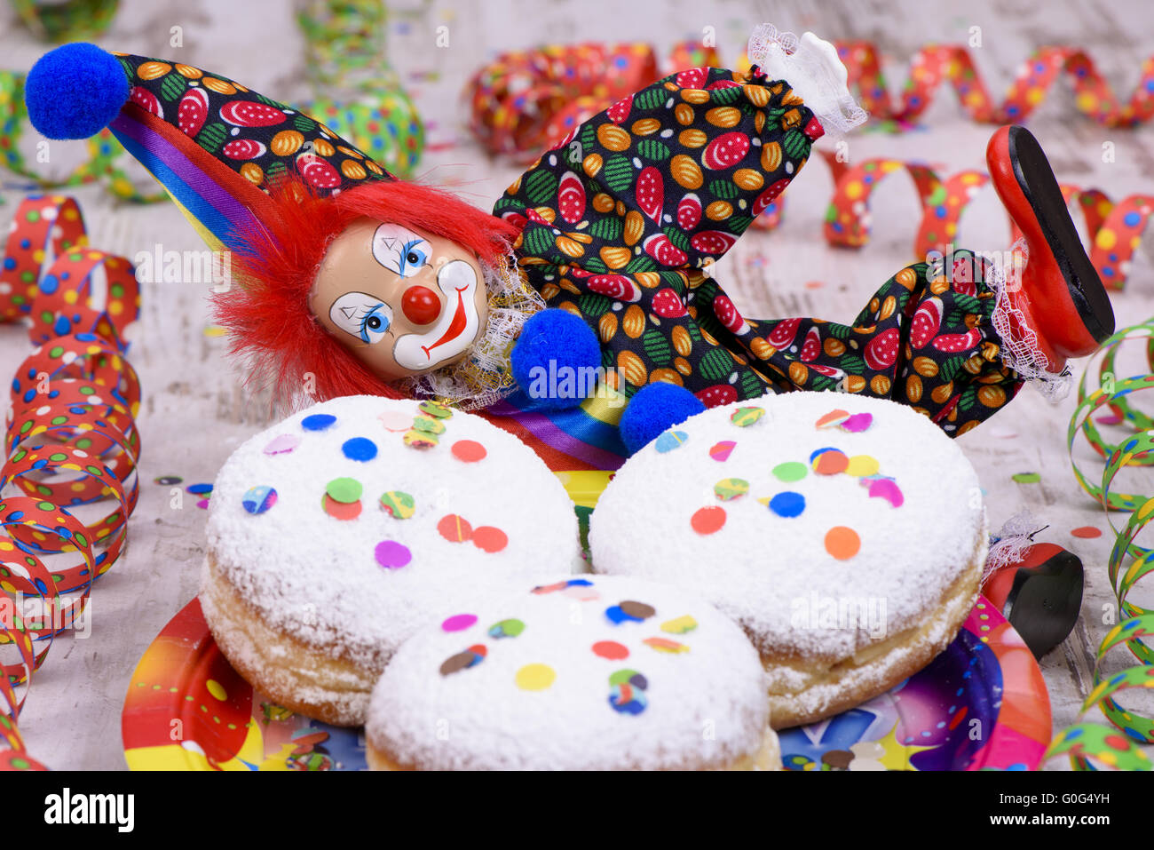 sweet pastries at carnival in germany Stock Photo