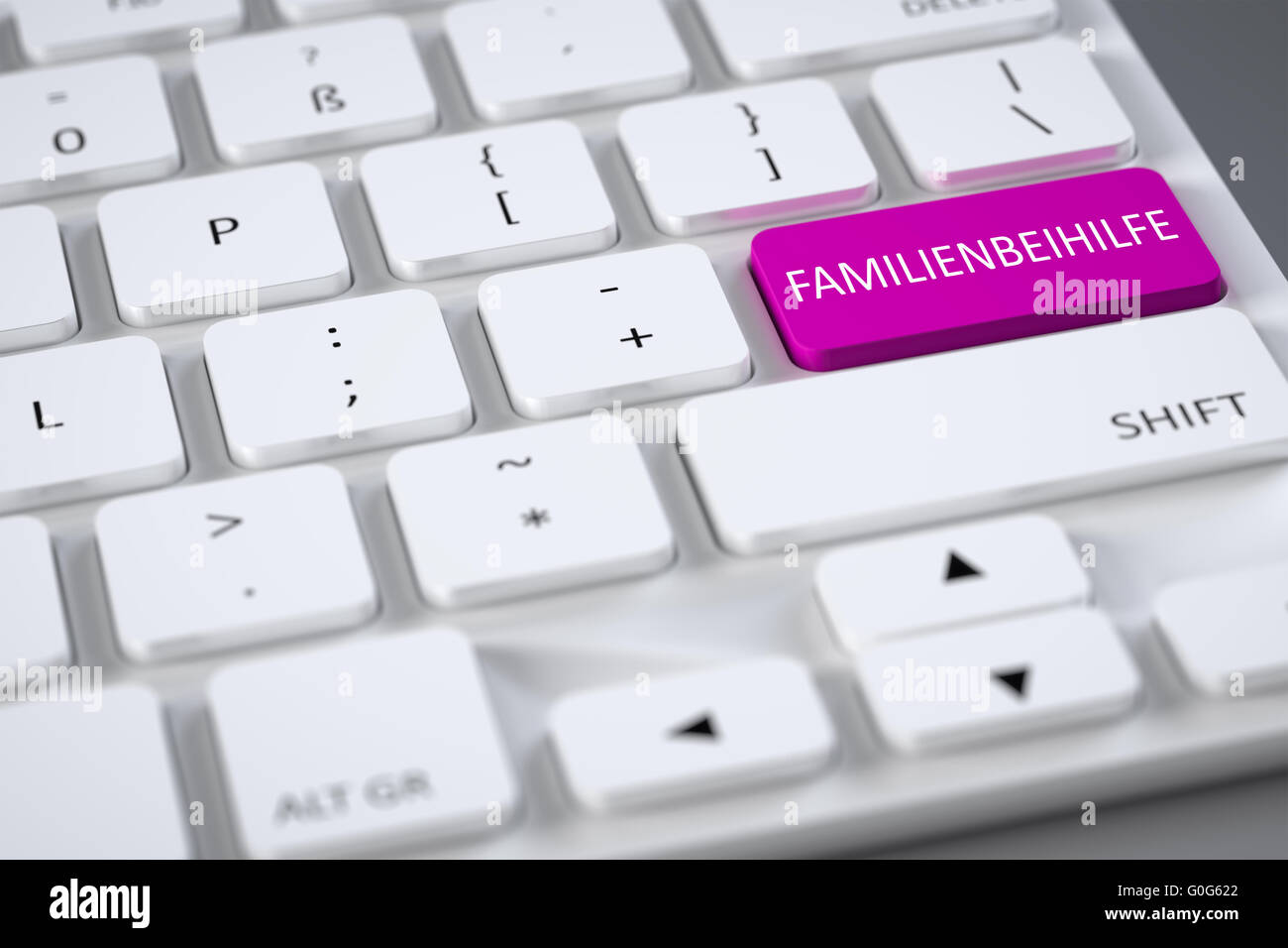 keyboard family allowance Stock Photo Alamy