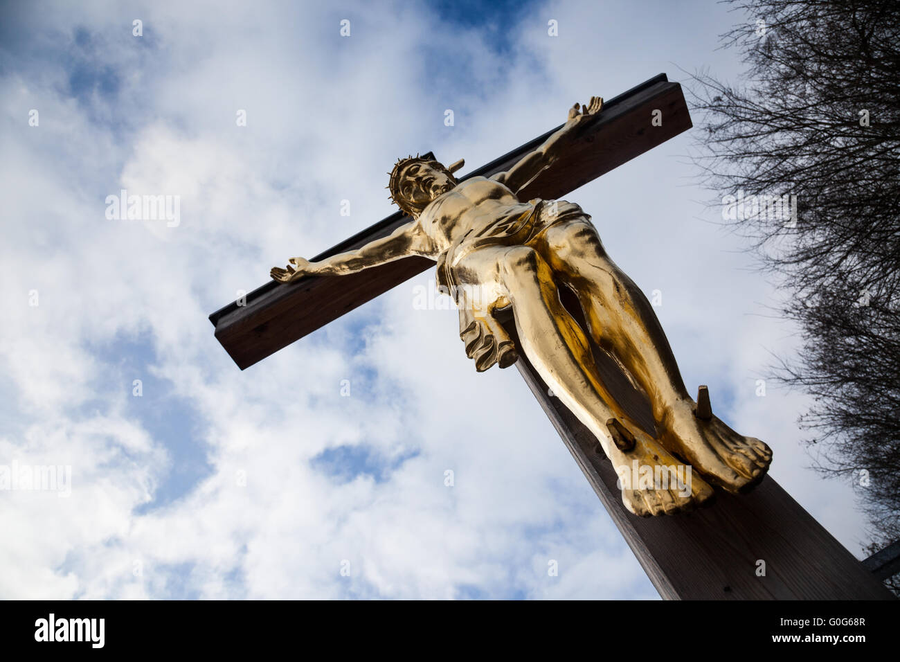 crucified Stock Photo