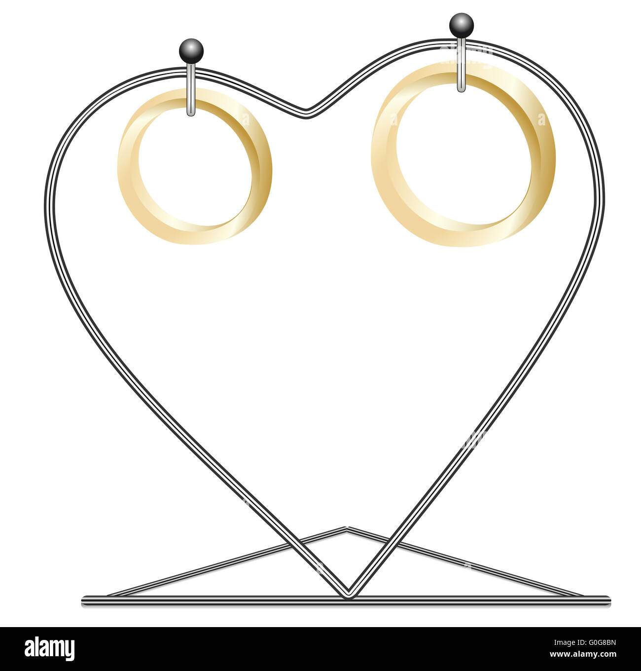 Rings on a support Stock Photo Alamy