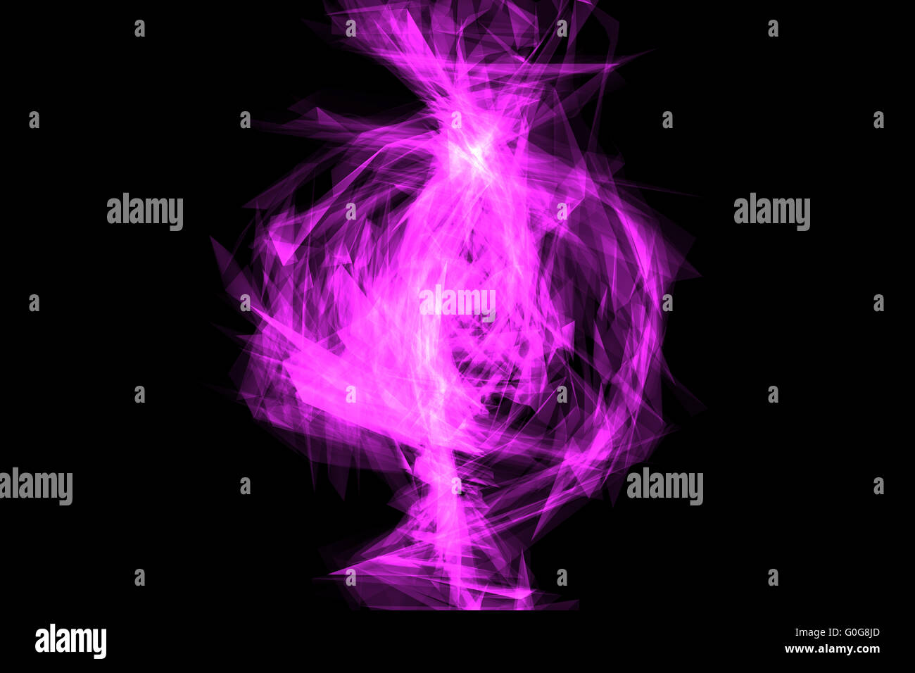 Abstract 3D Energy in center Stock Photo